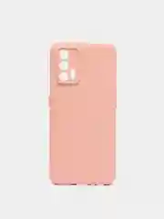 Бежевый чехол REALME GT NEO 2T с защитой камеры и бархатом внутри