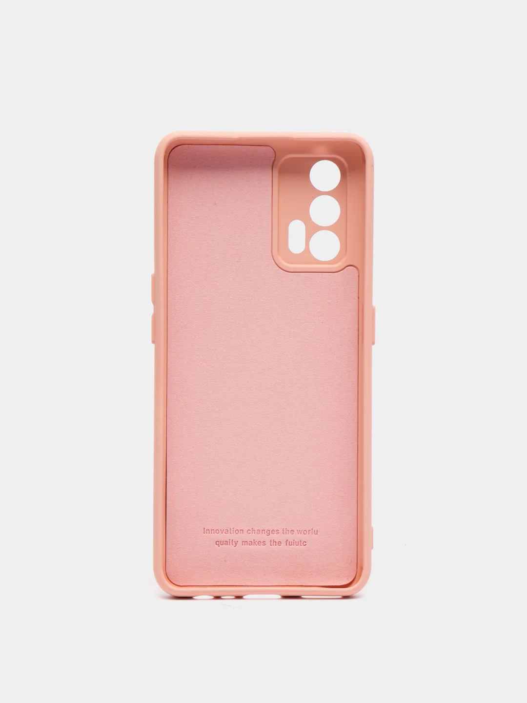 Бежевый чехол REALME GT NEO 2T с защитой камеры и бархатом внутри