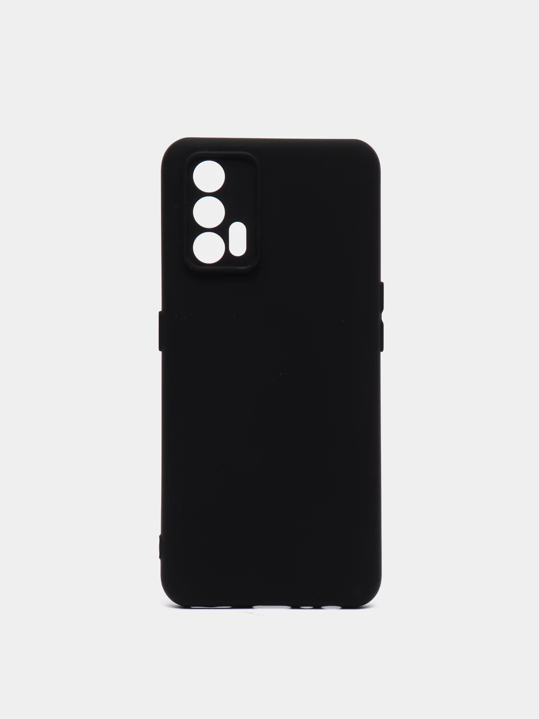 Черный чехол REALME GT NEO 2T с защитой камеры и бархатом внутри