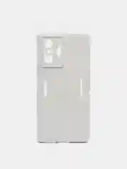 Белый чехол XIAOMI POCO f4 GT, с защитой камеры и бархатом внутри