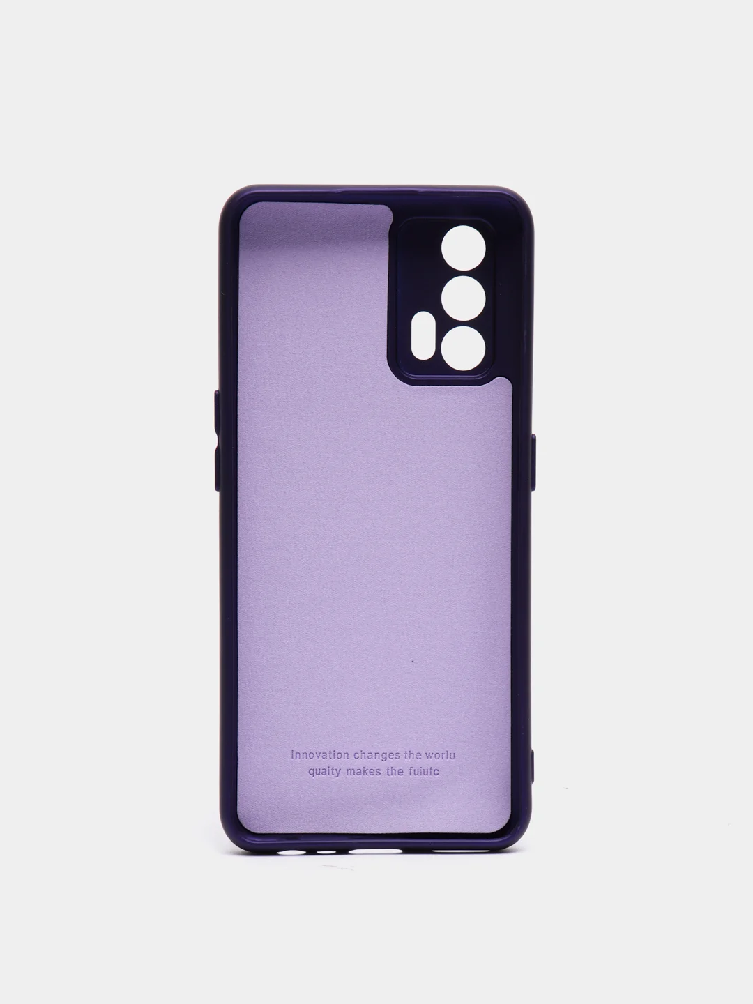 Фиолетовый чехол REALME GT NEO 2T с защитой камеры и бархатом внутри