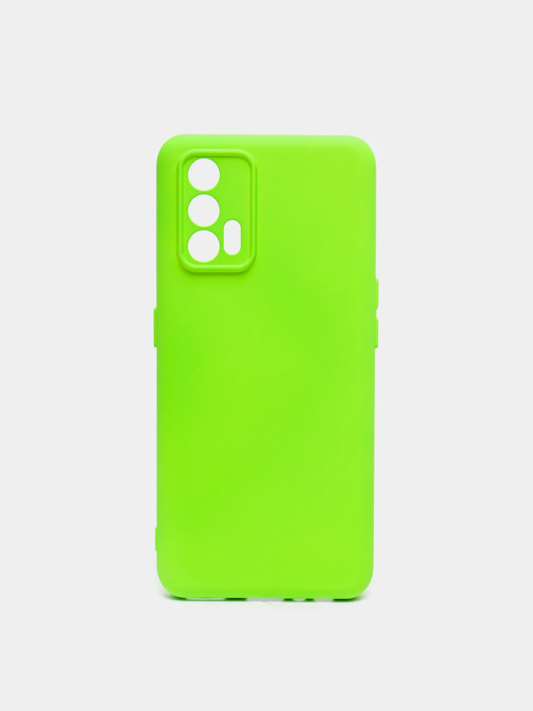 Лайм чехол REALME GT NEO 2T с защитой камеры и бархатом внутри