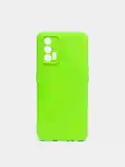 Лайм чехол REALME GT NEO 2T с защитой камеры и бархатом внутри