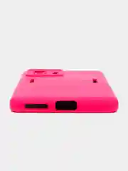 Фуксия чехол XIAOMI POCO f4 GT, с защитой камеры и бархатом внутри