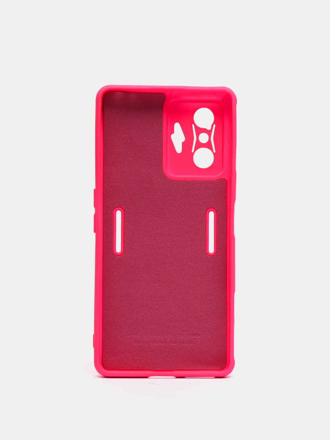 Фуксия чехол XIAOMI POCO f4 GT, с защитой камеры и бархатом внутри