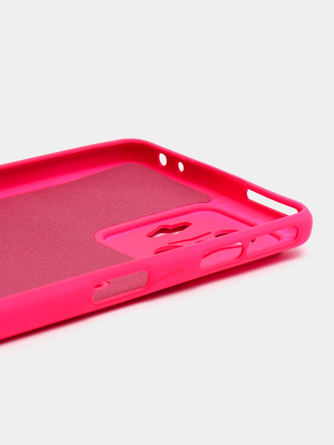 Фуксия чехол XIAOMI POCO f4 GT, с защитой камеры и бархатом внутри