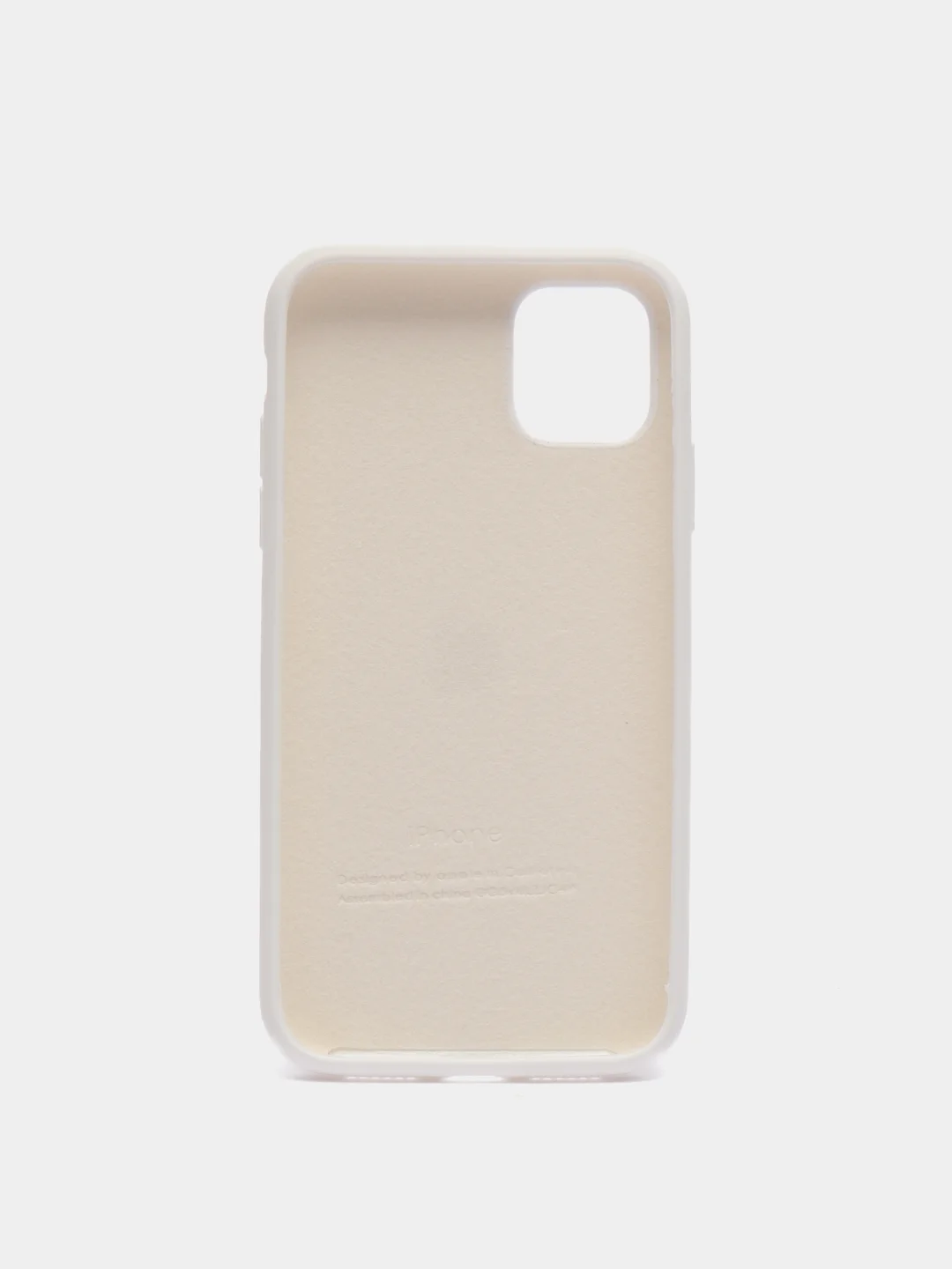 Белый чехол не пачкающийся с бархатом внутри IPHONE 11
