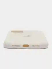 Белый чехол не пачкающийся с бархатом внутри IPHONE 11