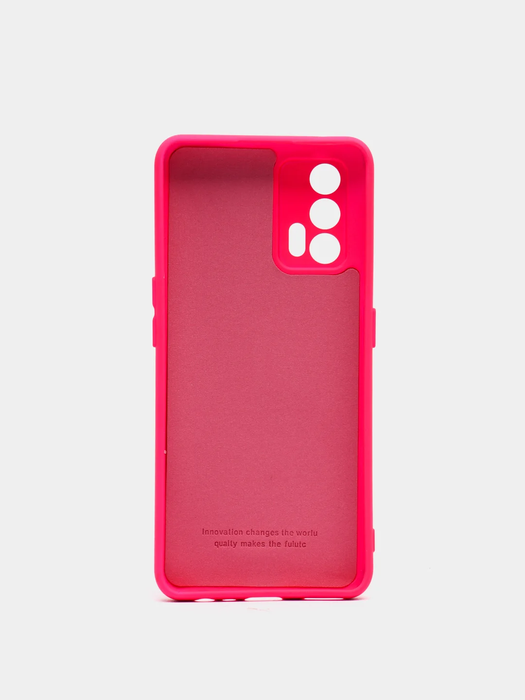 Фуксия чехол REALME GT NEO 2T с защитой камеры и бархатом внутри