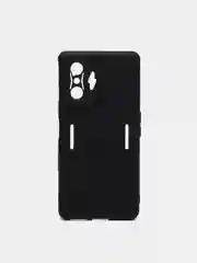 Черный чехол XIAOMI POCO f4 GT, с защитой камеры и бархатом внутри
