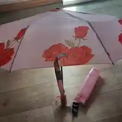 Розовый женский зонт с принтом/Зонт от дождя и солнца