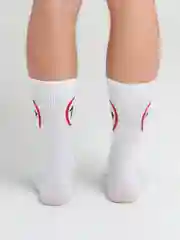 Белый носки мужские белые хлопковые с надписями и цифрами 18 +