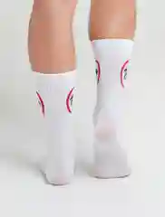 Белый носки мужские белые хлопковые с надписями и цифрами 18 +