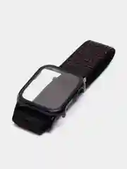 Хром ремешок для Apple Watch 7 series c защитным стеклом бампером, 41, 45 мм нейлоновый