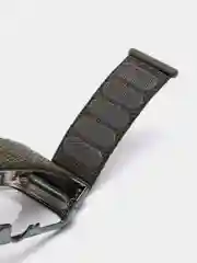 Зеленый ремешок для Apple Watch 7 series c защитным стеклом бампером, 41, 45 мм нейлоновый