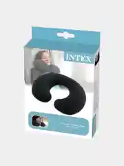 Черный intex Подушка надувная дорожная 36*30*10/ под шею/ для путешествий/ для шеи/автомобильная