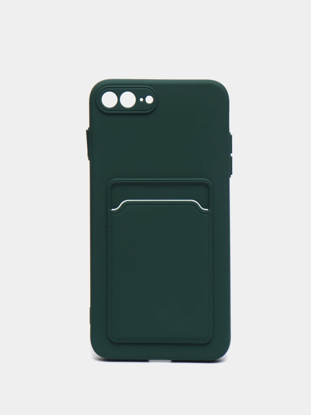 Зеленый чехол для iPhone 11, 12, 13, Pro, Max, 7, 8, Plus, с карманом для карт, защита камеры