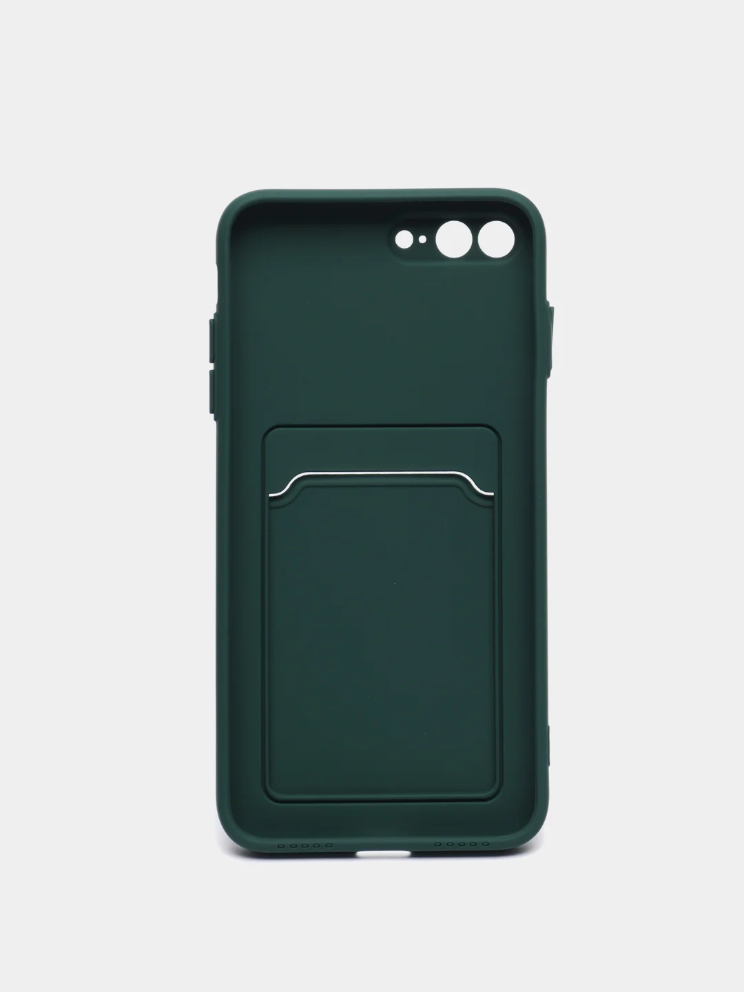 Зеленый чехол для iPhone 11, 12, 13, Pro, Max, 7, 8, Plus, с карманом для карт, защита камеры