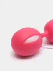 Розовый вагинальный тренажёр "Тренажёр шарики Кегеля""Kegel Balls"