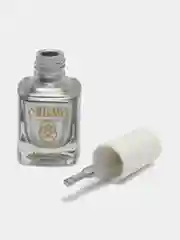 Серебряный лак для стемпинга (стэмпинга) Crismo, белый и черный