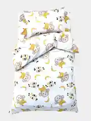 Золотой комплект постельного белья, подростковое, 1.5-спальный, хлопок, бязь/поплин
