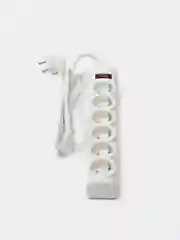 Сетевой фильтр Defender DFS 153 3 м, белый, 6 розеток