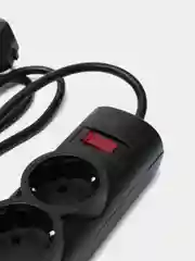 Сетевой фильтр Defender DFS 151 1,8 м, черный, 6 розеток