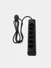 Сетевой фильтр Defender DFS 151 1,8 м, черный, 6 розеток
