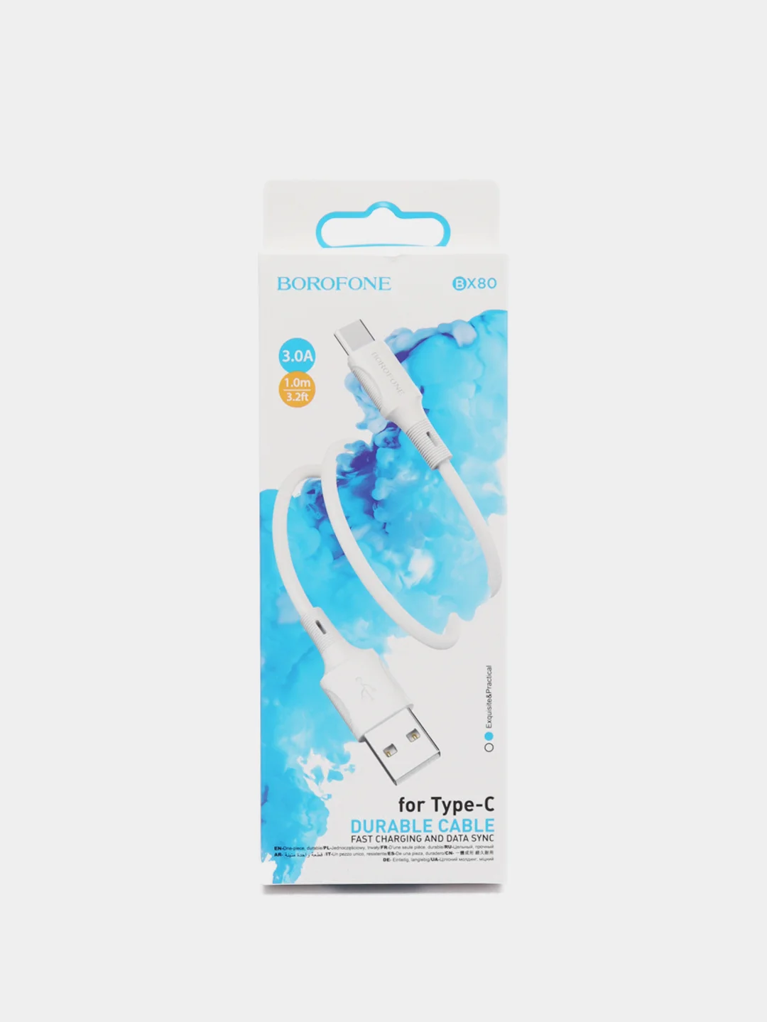 Кабель зарядный BOROFONE BX80 (1m, Micro-USB/Type-C/Lightning) для Android и Apple iPhone