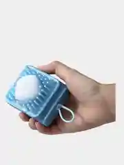 Белый силиконовая массажная щетка для мытья животных