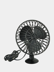 Вентилятор 5" 12V  SKYWAY на присоске пластик S01901001