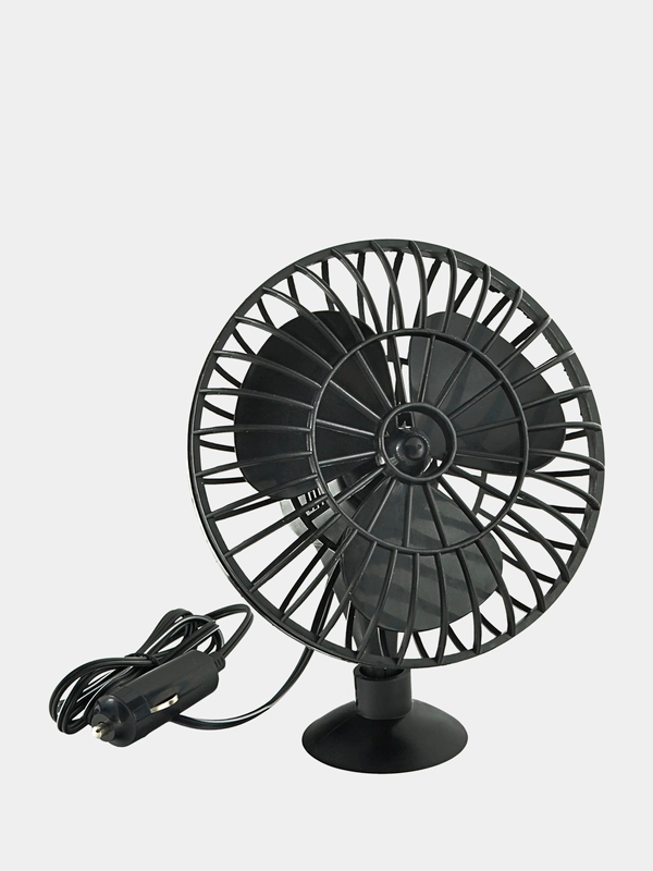 Вентилятор 5" 12V  SKYWAY на присоске пластик S01901001