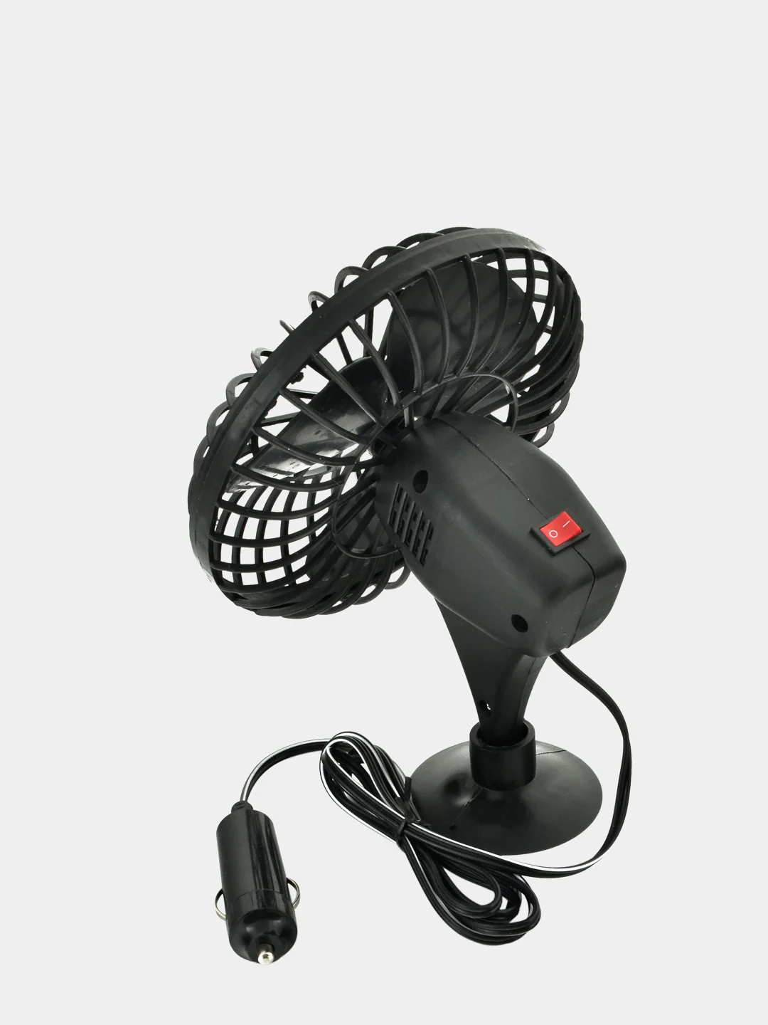 Вентилятор 5" 12V  SKYWAY на присоске пластик S01901001