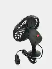 Вентилятор 5" 12V  SKYWAY на присоске пластик S01901001