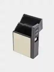 Золотой чехол на сигаретную пачку c зажигалкой. Портсигар. Чехол для сигарет