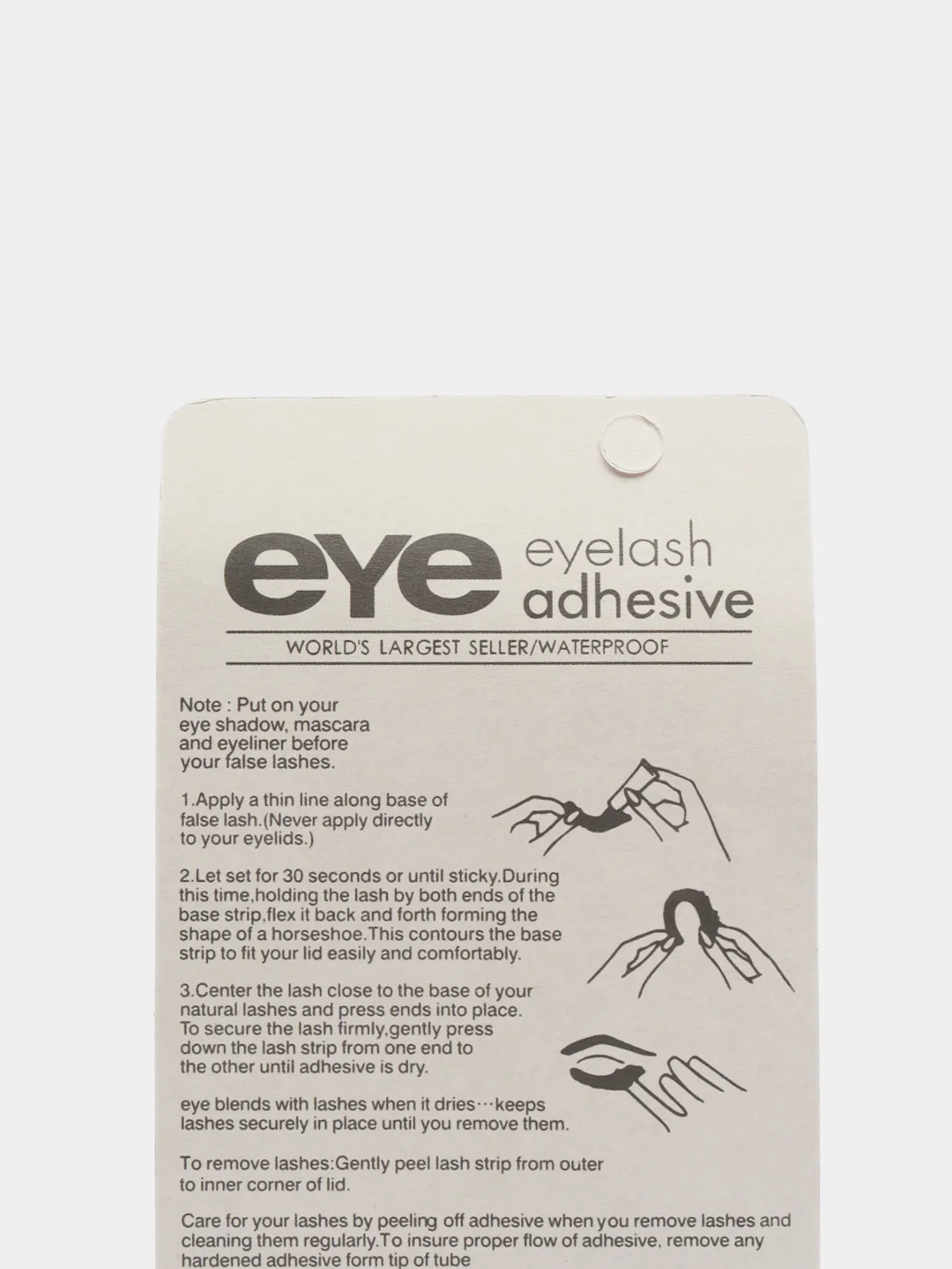 Клей для ресниц Eye (черный) для пучков и накладных ресниц