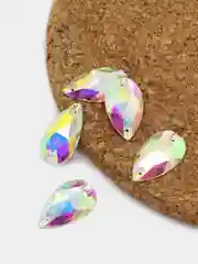 Ледяной стеклянные пришивные стразы Dongzhou Капля Crystal AB