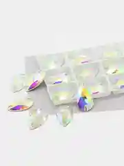 Ледяной стеклянные пришивные стразы Dongzhou Капля Crystal AB