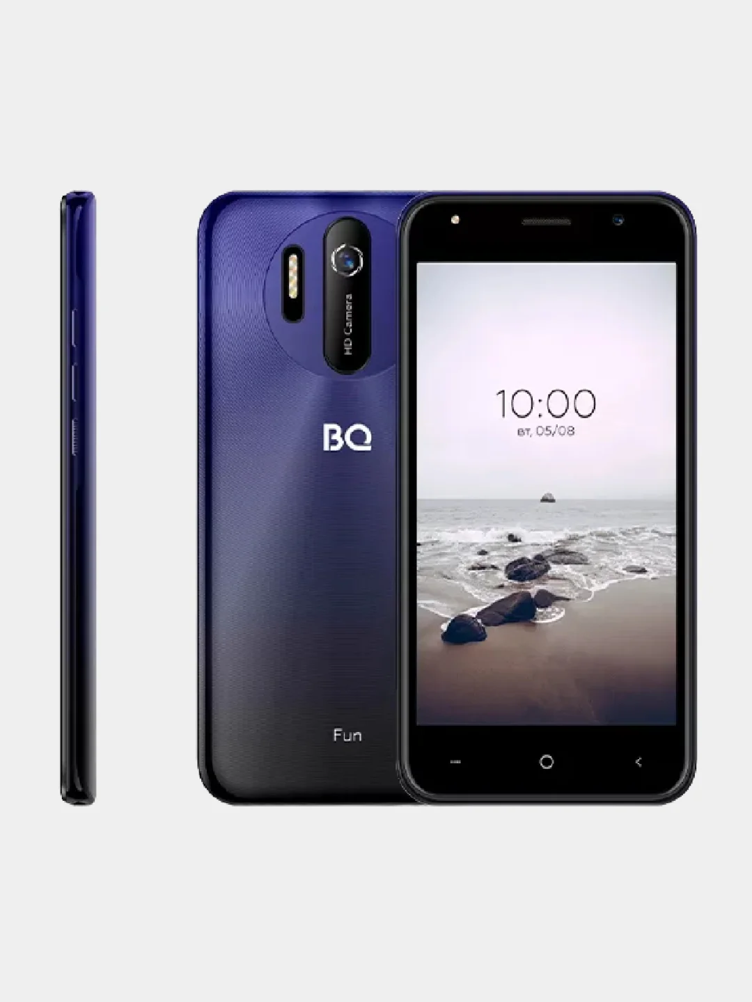 Синий смартфон BQ 5031G Fun 2GB, 16 GB, 4-ядерный, 5-дюймовый, HD IPS-дисплей