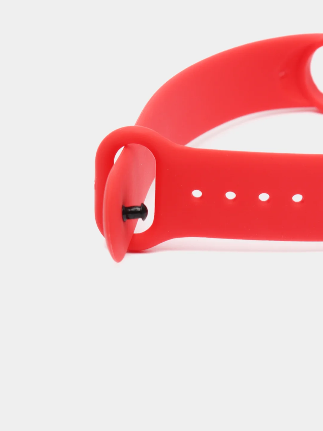 Красный силиконовый ремешок для фитнес браслета Xiaomi Mi Band 5 / Mi Band 6