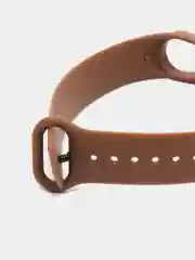 Коричневый силиконовый ремешок для фитнес браслета Xiaomi Mi Band 5 / Mi Band 6