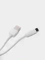 Белый кабель зарядный Hoco X1, Type-C, Micro-USB, Lightning (для iPhone и Android)