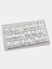 Белый стеклянные пришивные стразы Dongzhou Риволи Crystal
