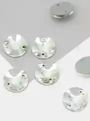Прозрачный стеклянные пришивные стразы Pellosa Риволи Crystal