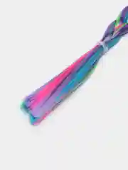 Синий резинка с косичкой