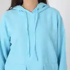 Голубой костюм женский, спортивный, вельветовый