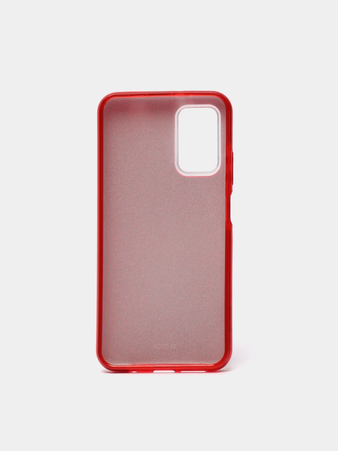 Красный чехол силиконовый с блестками для Xiaomi Redmi 9T Противоударный чехол