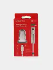 Автомобильное зарядное устройство Borofone BZ12B, Lightning - Type-C, 3.0A