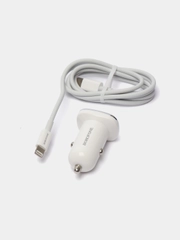 Автомобильное зарядное устройство Borofone BZ12B, Lightning - Type-C, 3.0A