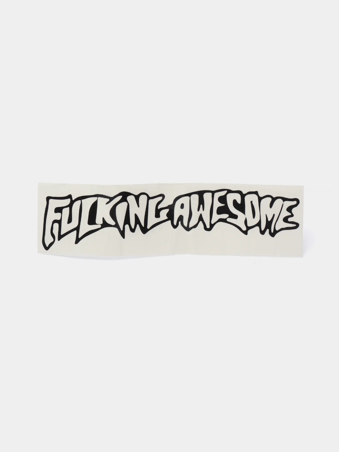 Черный наклейка "FUСKING AWESOME" на телефон, ноутбук, чехол